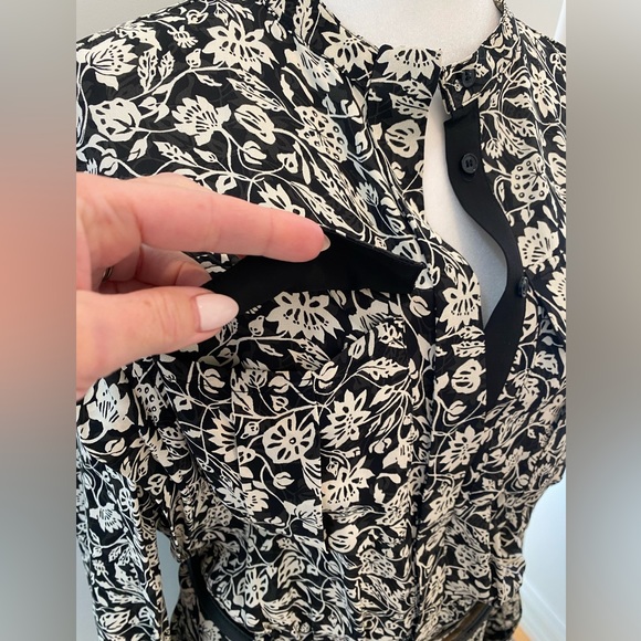 NWOT REISS Micah Printed Long-Sleeve Midi  Dress - Picture 10 of 15